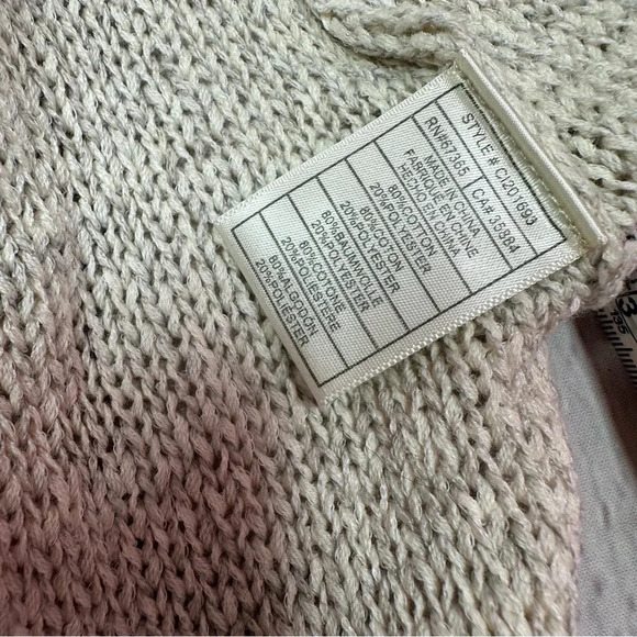 cupcakes and cashmere long duster sweater cardigan belted waist sz small boho - Picture 7 of 8